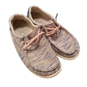 Hey Dude Light Pink/Blue Wendy Sox Slip On Sneakers Size 5